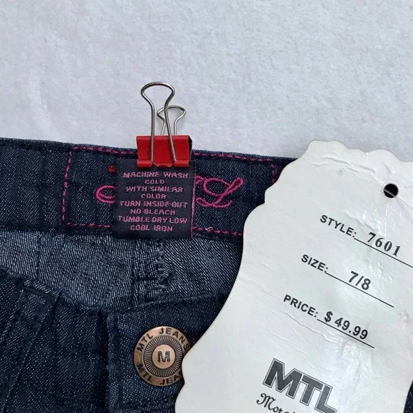 More To Love MTL NWT Straight Leg Jeans Girls Various Sizes - Picture 9 of 9
